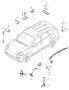 Diagram interior lights luggage compartment lamp door guard light footwell light light door mirror for your 2019 Porsche Macan