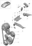 Diagram belt tensioner v-belt for your 2022 Porsche 718 Cayman GT4 RS Hatchback