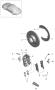 Diagram disc brake rear axle brake disc only in pairs replace technical manual attention for your Porsche