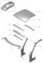 Diagram cowl roof for your Porsche