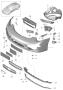 Diagram bumper front carrera 4 for your 2019 Porsche 911