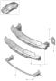 Diagram bumper reinforcement front for your 2024 Porsche Cayenne Base