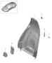 Diagram backrest shell sports seat accessories for your Porsche