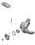 Diagram rear axle wheel carrier wheel hub for your Porsche