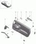 Diagram door trim panel accessories leather for your Porsche