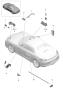 Diagram interior lights door guard light footwell light luggage compartment lamp glove compartment light light door mirror interior light see group for your 2023 Porsche Panamera