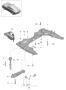 Diagram cross member wishbone for your Porsche