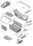 Diagram body front section single parts for your Porsche