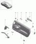 Diagram door trim panel accessories leather for your Porsche