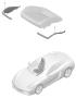Diagram cushion carrier frame seat surface Sports seat Plus repair kit seat occupancy detection for your Porsche