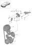 Diagram belt tensioner belt drive for your 2022 Porsche 718 Cayman GT4 RS Hatchback