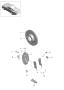 Diagram disc brake rear axle for your 1977 Porsche 911