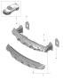 Diagram bumper reinforcement front for your 1996 Porsche 911