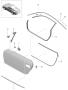 Diagram door seal and moulding for your Porsche
