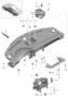 Diagram dashboard trim upper part with mounting parts for your Porsche