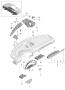 Diagram accessories dashboard trim upper part for your Porsche