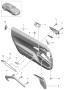 Diagram door trim panel accessories moulding Aluminium, brushed for your Porsche