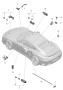 Diagram interior lights door guard light footwell light luggage compartment lamp glove compartment light light door mirror interior light see group for your 2023 Porsche Panamera