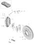 Diagram disc brake rear axle for your 2007 Porsche 911