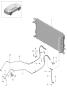 Diagram - pdk - transmission transmission oil cooler oil pipe radiator see illustrations for your 2014 Porsche Cayenne