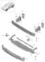 Diagram bumper reinforcement front for your 1981 Porsche 911