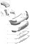 Diagram bumper rear for your 2018 Porsche Cayenne