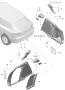 Diagram lining luggage compartment lateral d-pillar for your 2019 Porsche Macan