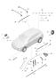 Diagram insignias decorative fittings stone guard film for your 2019 Porsche Cayenne