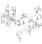 Diagram exhaust system for for your Porsche 911 3.0L 6 cylinder M/T AWD