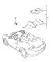 Diagram cover behind roll-over bar for your 2007 Porsche Boxster