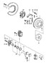 Diagram disc brake rear handbrake for your Porsche