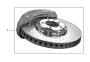 Image of Porsche Ceramic Composite Brake. image for your 2013 Porsche Panamera
