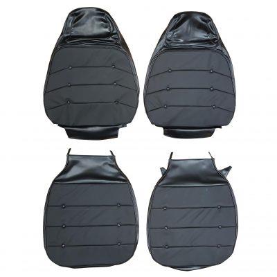Front Bucket Seat Upholstery (Pair) - Leather Style - 1971 Charger SE