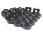 Body Mount Kit.  Complete kit replaces all upper and lower body cushions.  3 types of body mounts.  32 pieces total.