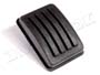 Park Brake Pedal Pad. Your stainless steel bezel fits over this new pad.  1-5/8 wide X 2-3/8 long.  Each