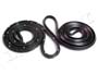 Rear Molded Door Seals, with Clips.  For 4-door sedan.  Pair R&L