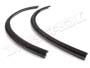 Rear Roll-Up Window Seals.  Two pieces, 20 long.    Black, electrostatically flocked.  Pair