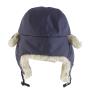 View Faux Fur Bomber Hat - Navy Full-Sized Product Image