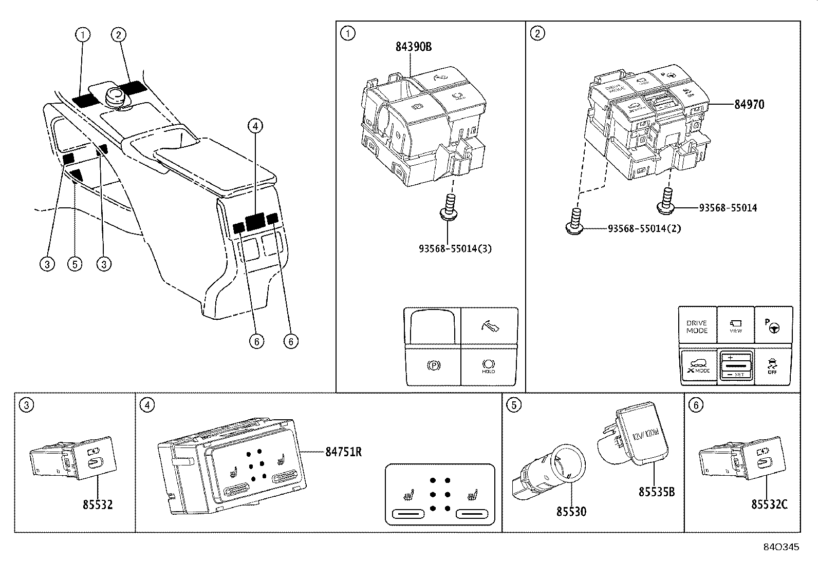 Diagram SWITCH & RELAY & COMPUTER for your 2024 Subaru Solterra  Limited 