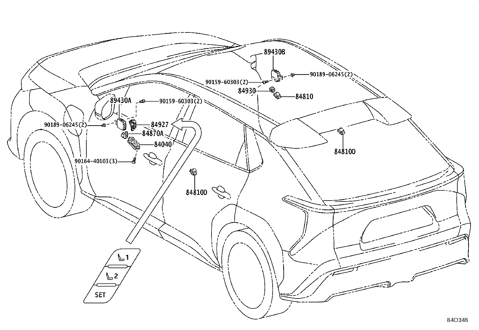 Diagram SWITCH & RELAY & COMPUTER for your 2024 Subaru Solterra  Limited 