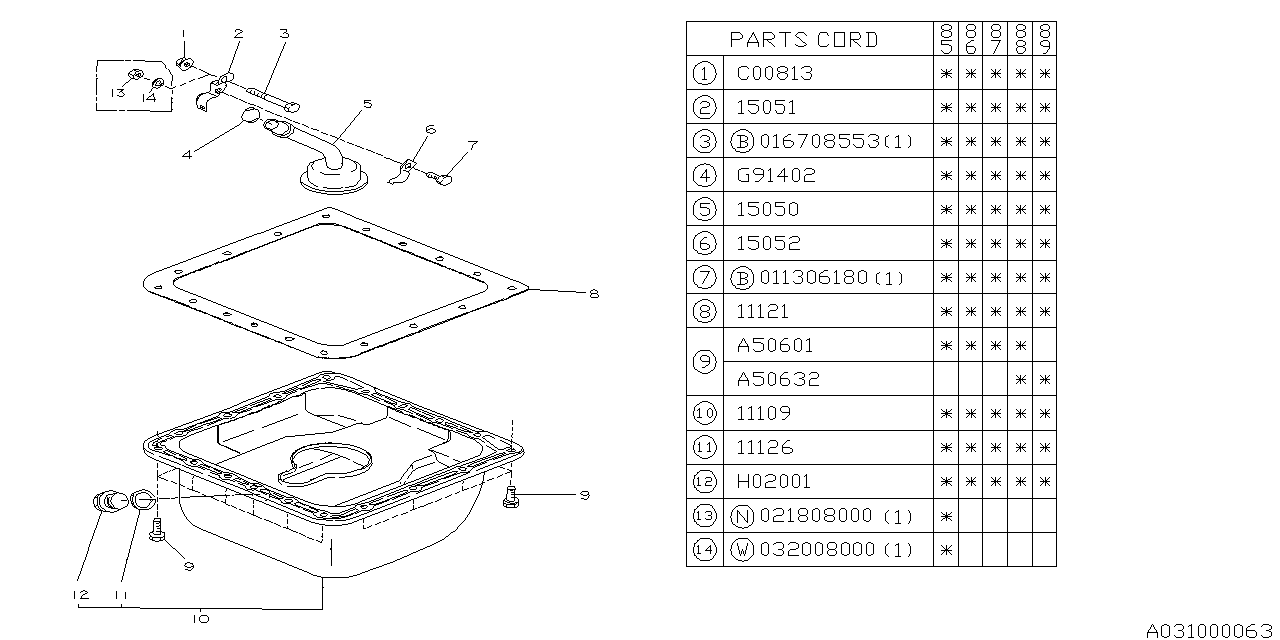 Diagram OIL PAN for your 2013 Subaru BRZ 2.0L 6MT Base 