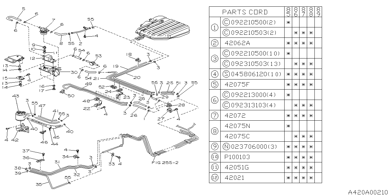 FUEL PIPING Diagram