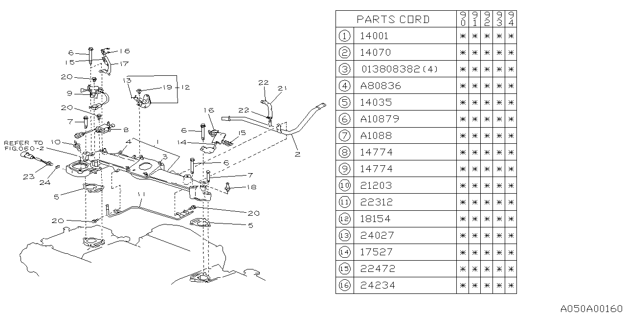 Diagram INTAKE MANIFOLD for your 2003 Subaru Impreza   