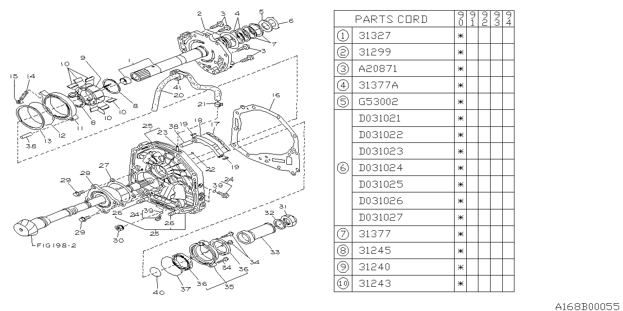Diagram AT,OIL PUMP for your Subaru
