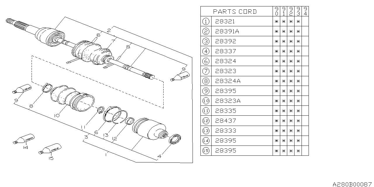 Diagram FRONT AXLE for your 2025 Subaru Solterra   