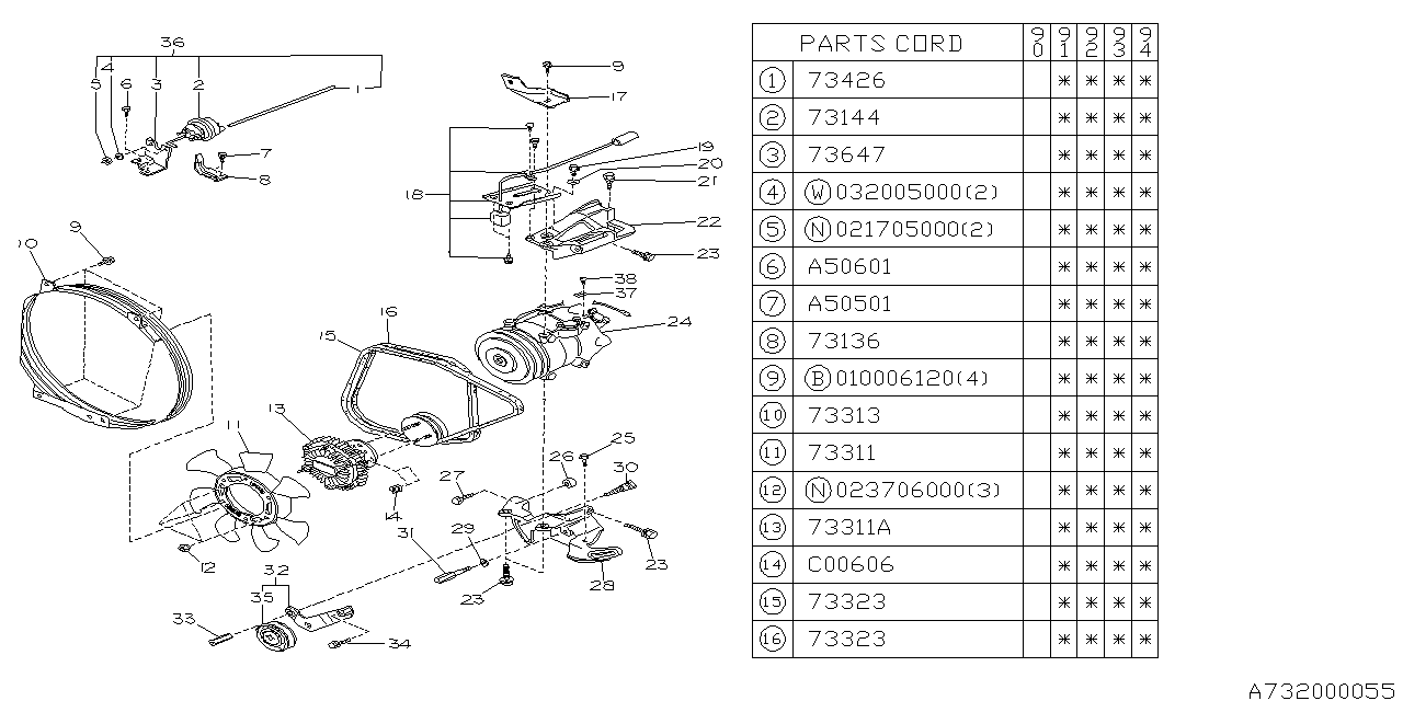 Diagram COMPRESSOR for your 2019 Subaru Crosstrek   