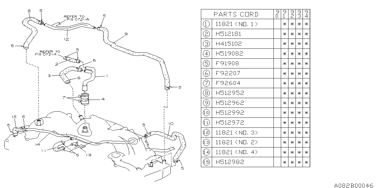 Diagram EMISSION CONTROL (PCV) for your Subaru