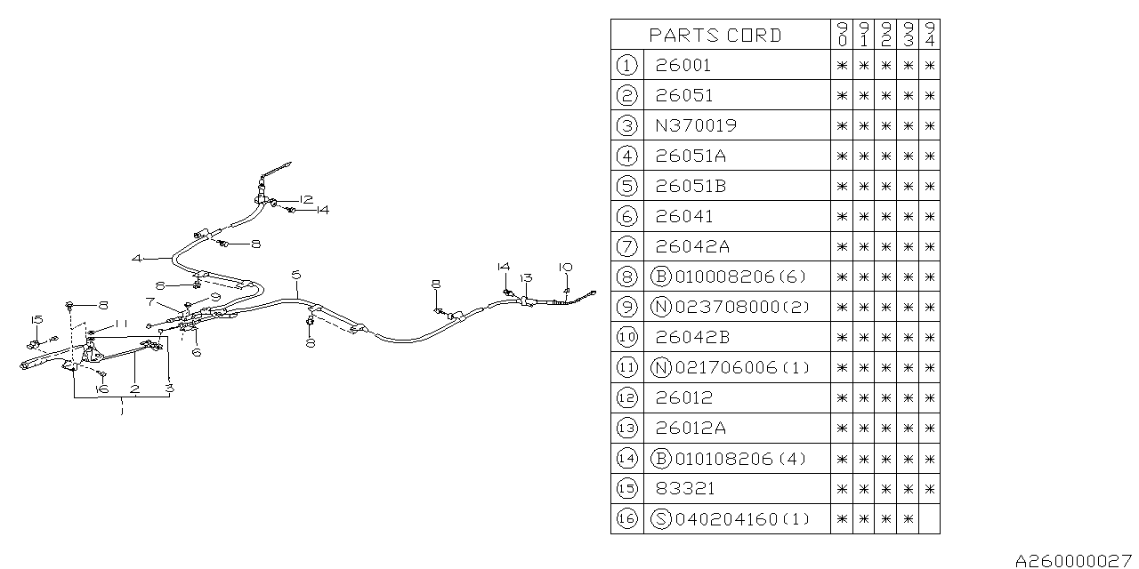 Diagram PARKING BRAKE SYSTEM for your 2020 Subaru WRX   