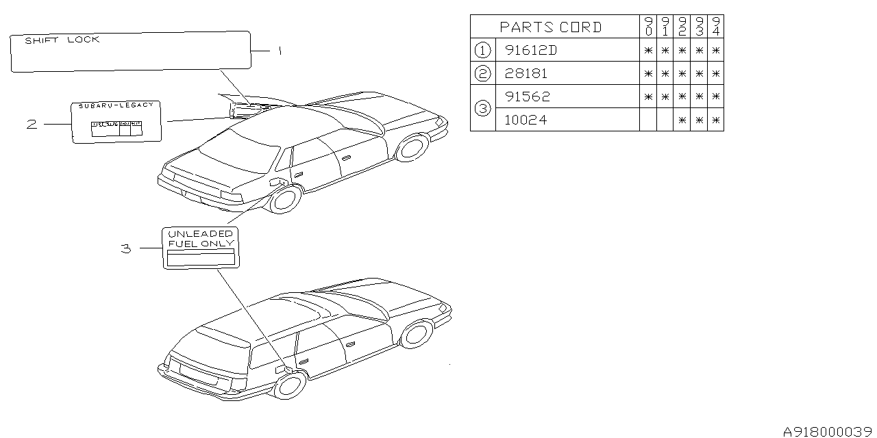 Diagram LABEL (CAUTION) for your 2023 Subaru Outback   