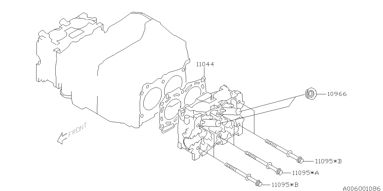 Diagram CYLINDER HEAD for your 2004 Subaru Impreza   